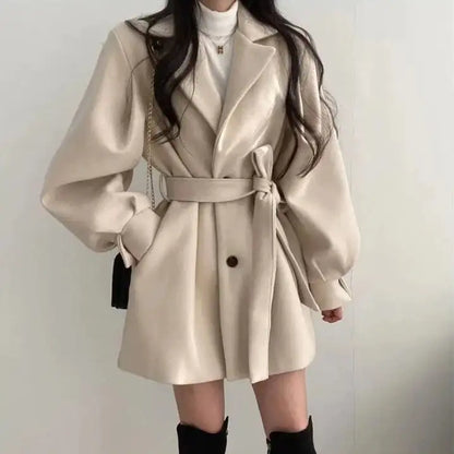Thickened Wool Coat for women