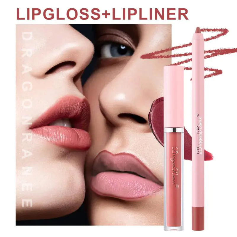 Lip Gloss Lip Liner Pen Set