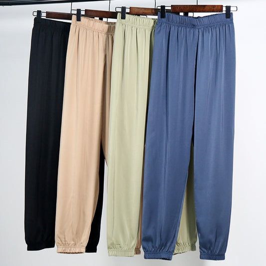 Women's Summer Thin Style Casual Pants With Small Feet